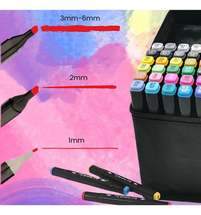 Kit Livro De Colorir Bobbie Goods +24 Canetinhas Ponta Dupla